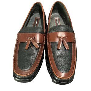 Florsheim Loafers Mens Size 12D Shoes Slip On Pebble Leather Tassel Two Tone